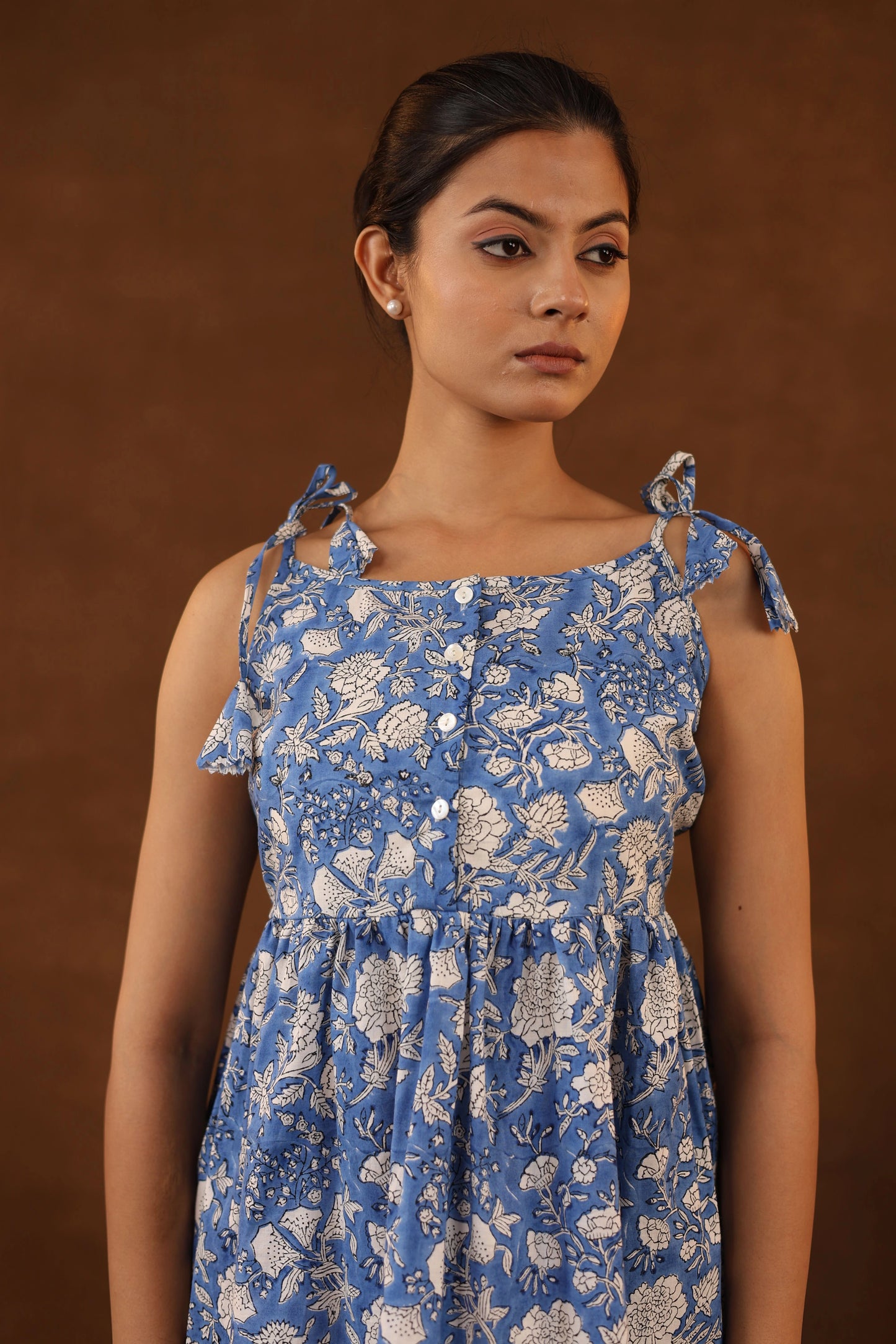 Blue Bloom Tiered Co-ord Set