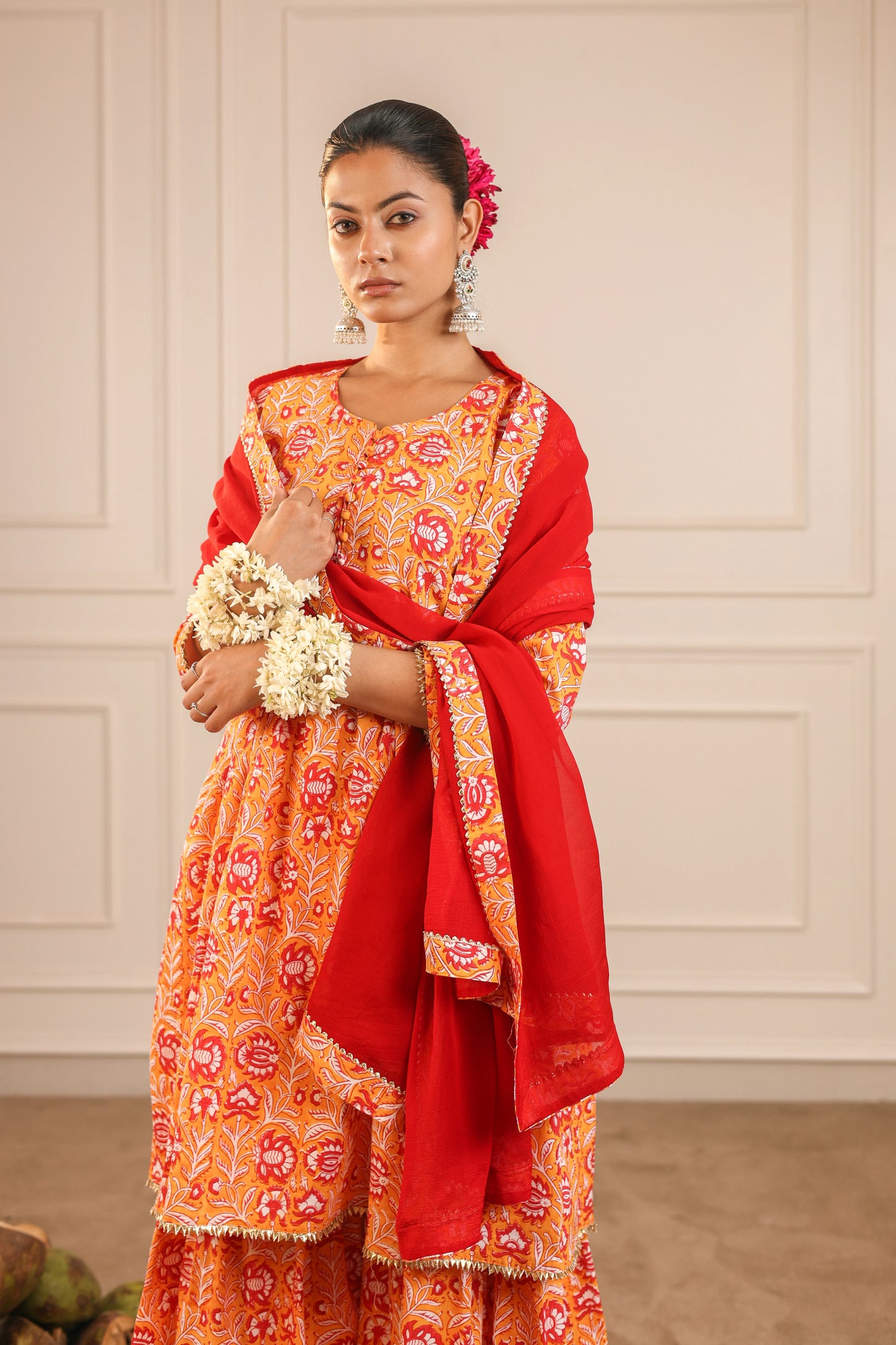 Dual Drama Sharara Set