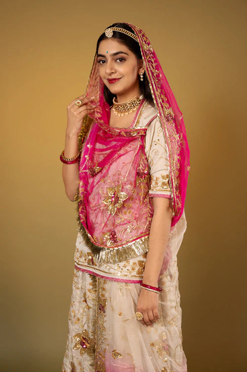 Neelkanthi Rajputi Poshak ( unstiched )