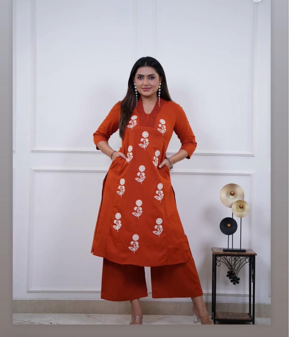 Copper Suit set Pure Cotton