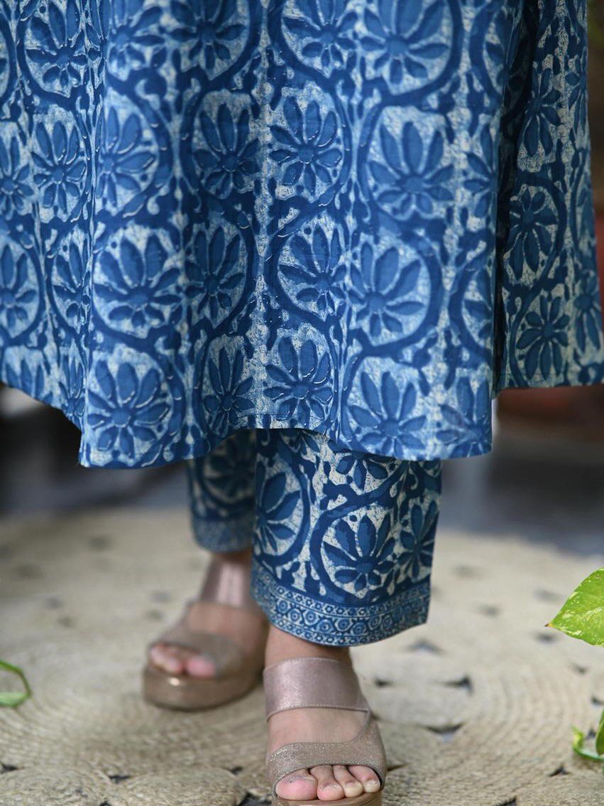 BLUE Suit-set pure cotton