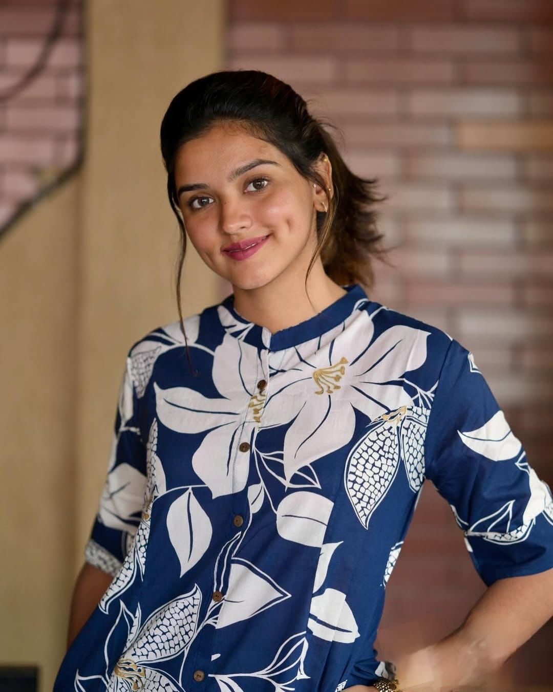 Blue Pure Cotton Coord Set