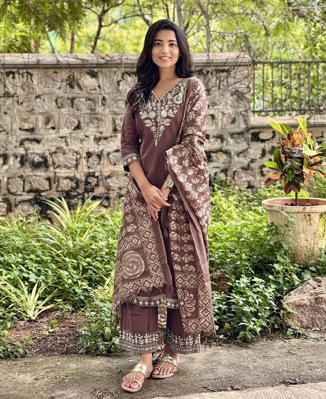 Brown Kurta Set