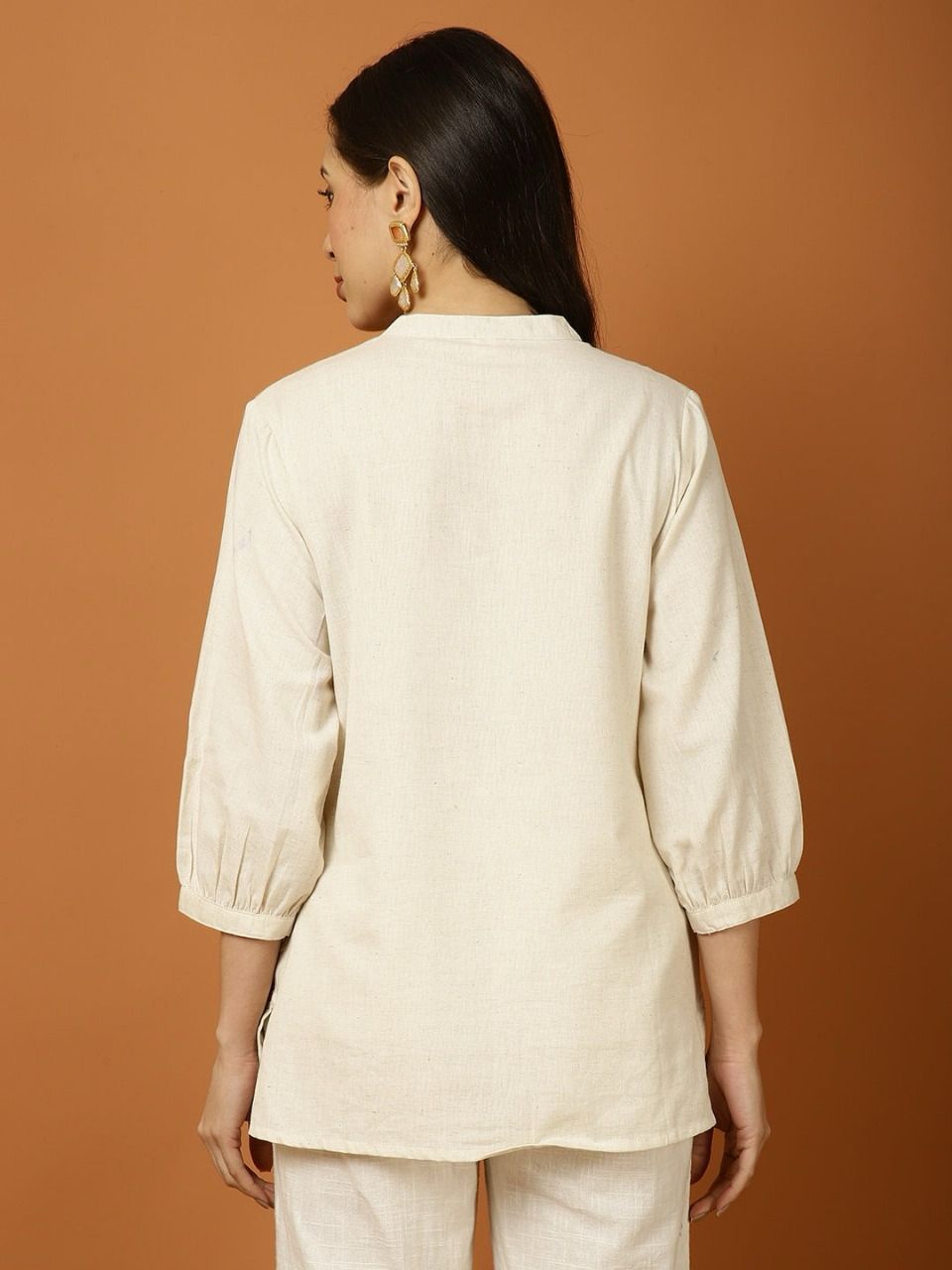 White Cotton Flex Coord Set