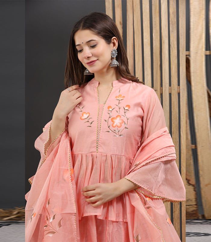 Peach Lehenga Choli