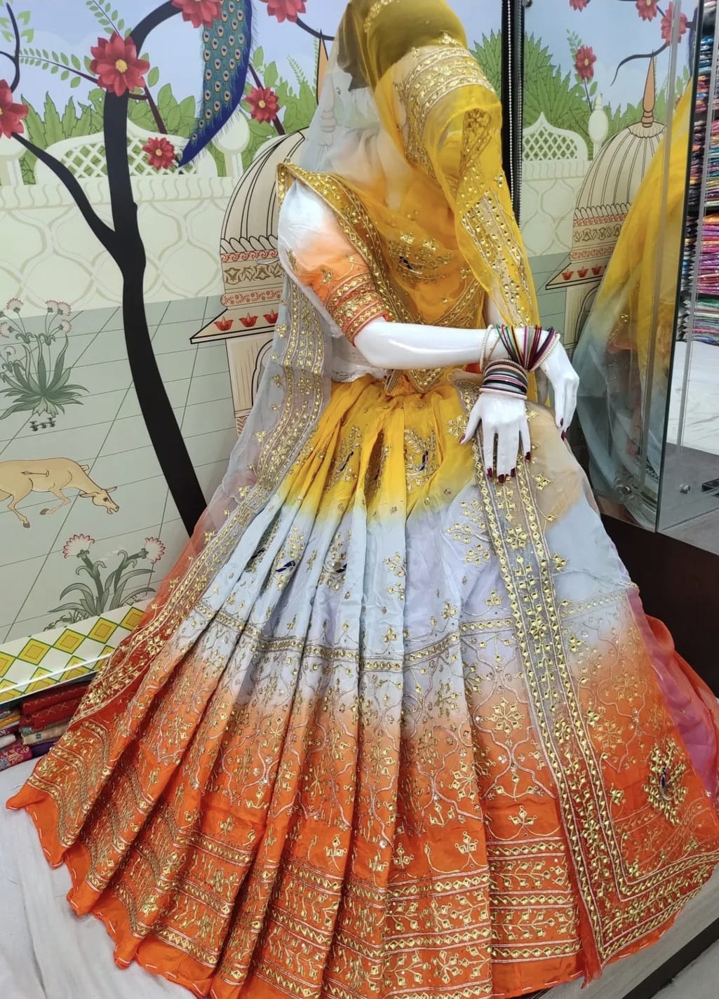 Rataranisa Rajputi Poshak(unstiched)