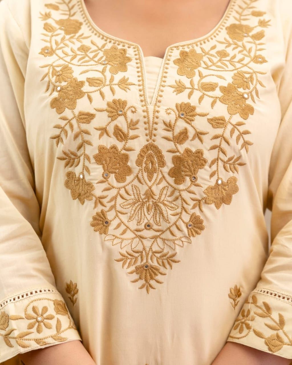 Flex cotton khadi suit set