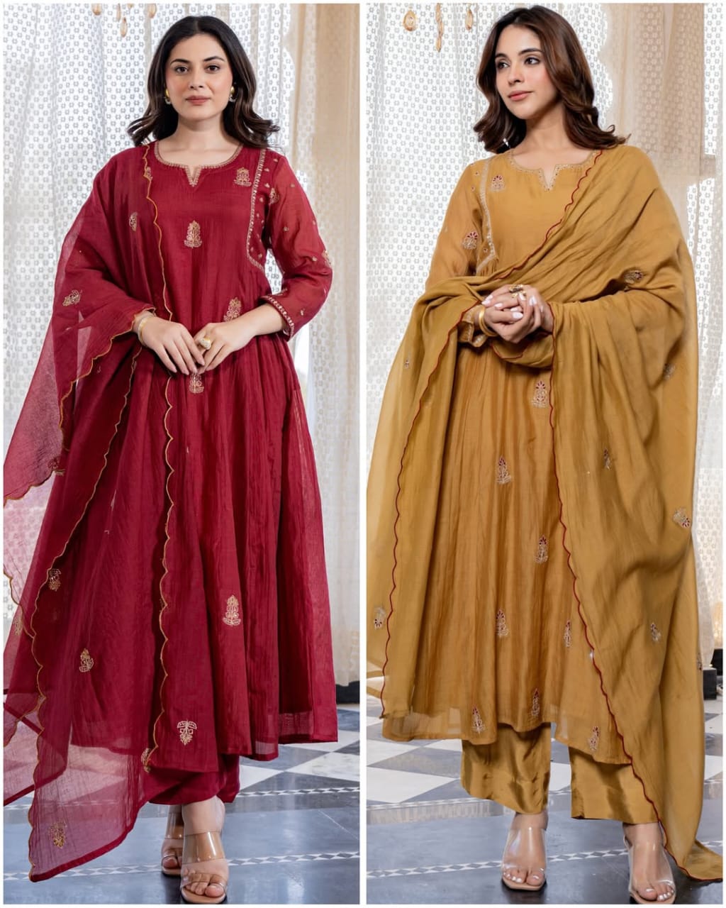 PANKHUDII CHERRY SUIT SET