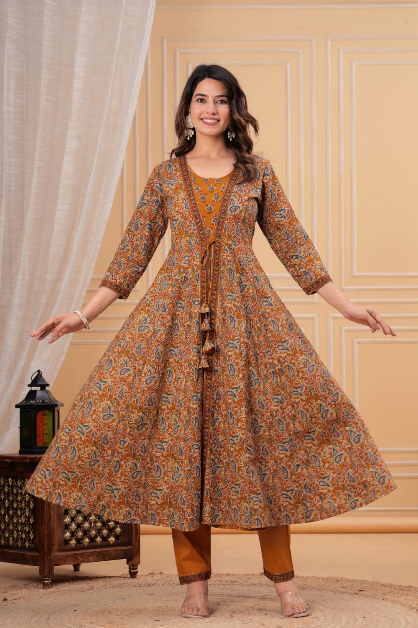 AZARAKHA PRINT ANARKALI SET