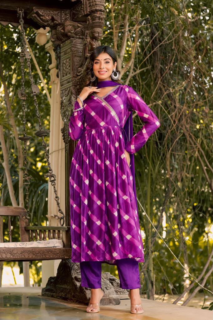 Rangrez Purple Festive Suit Set
