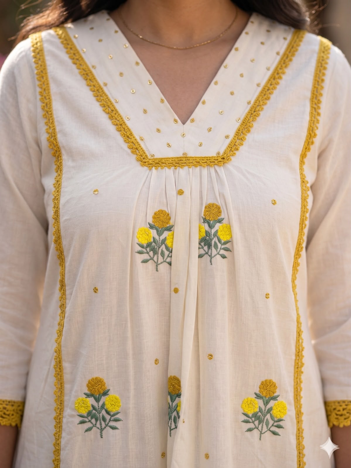 Aafreen Ivory Elegant Ethnic Set