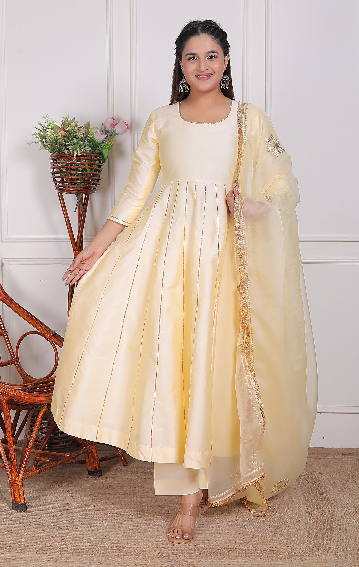 MISHIKA SUIT SET WITH ORGANZA  DUPATTA