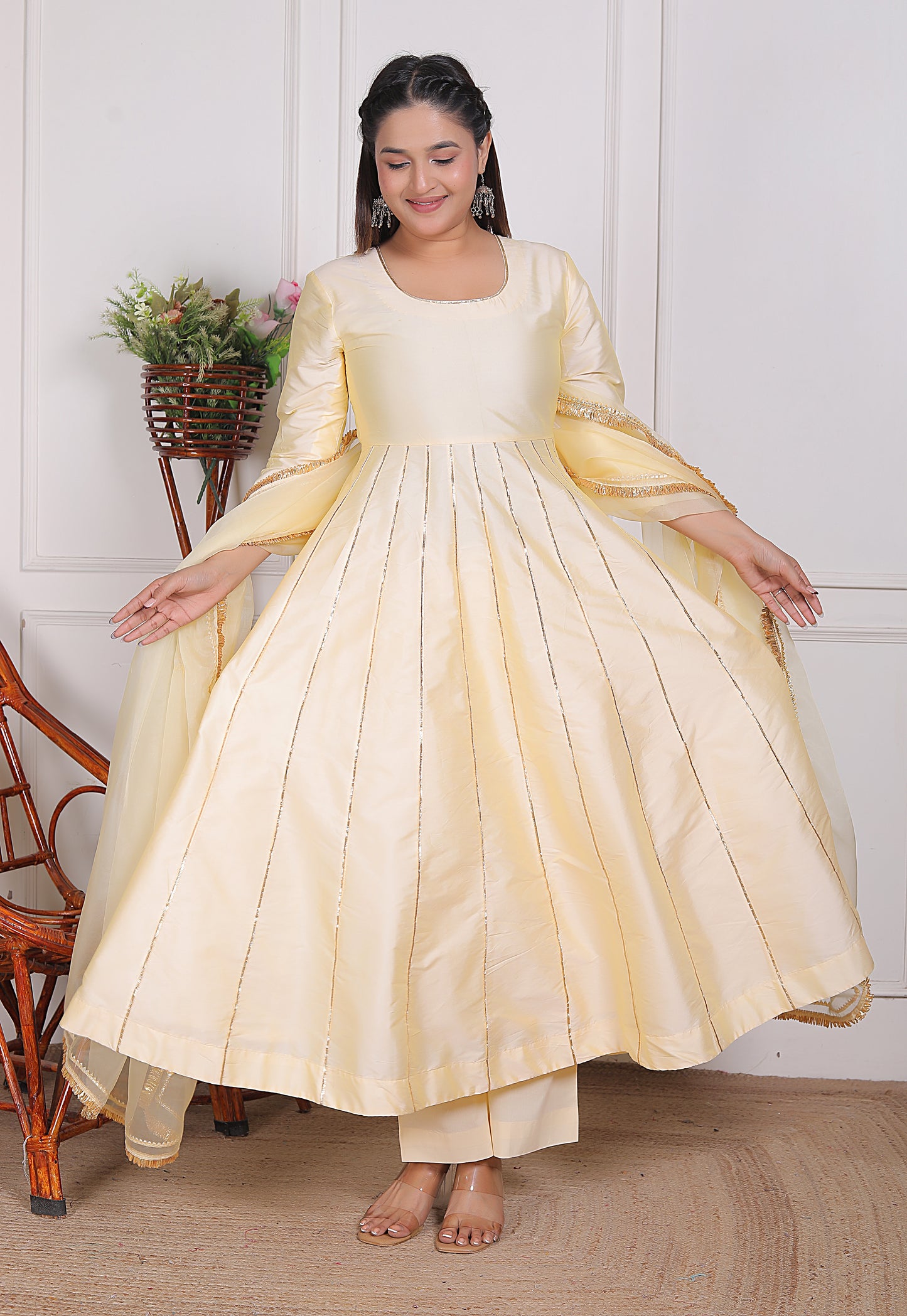 MISHIKA SUIT SET WITH ORGANZA  DUPATTA