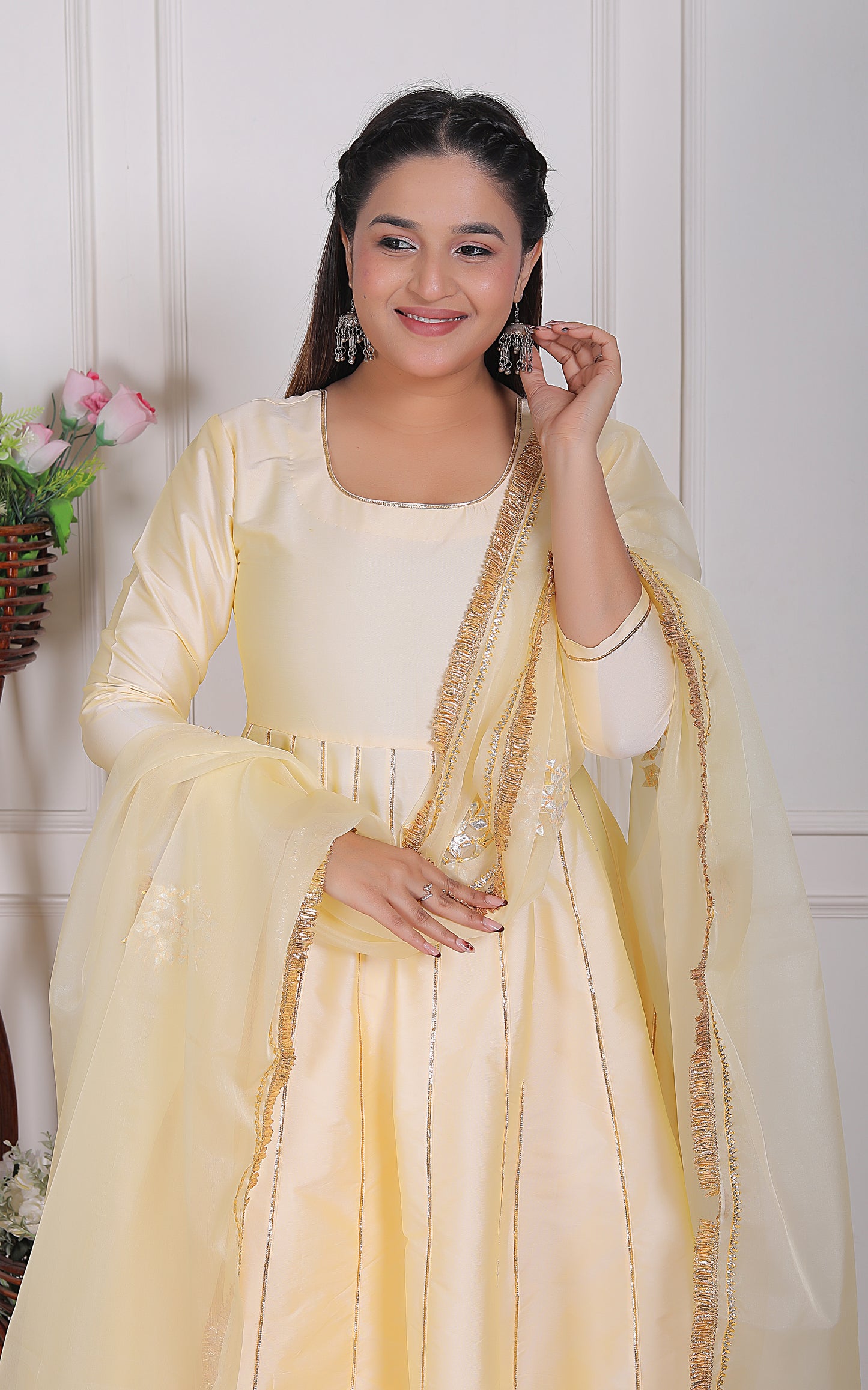 MISHIKA SUIT SET WITH ORGANZA  DUPATTA