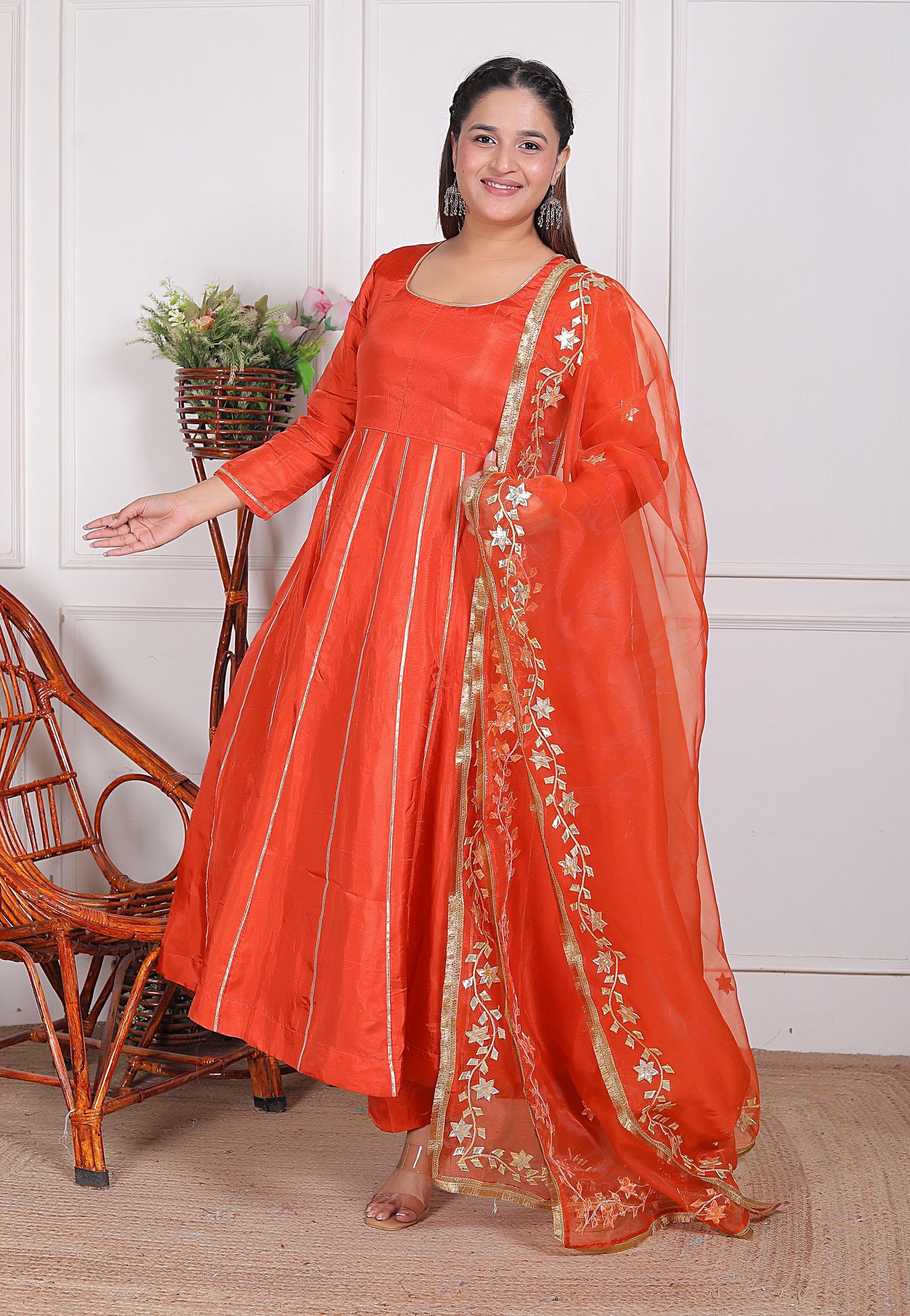 Pari Cobalt Gotta Patti Suit Set