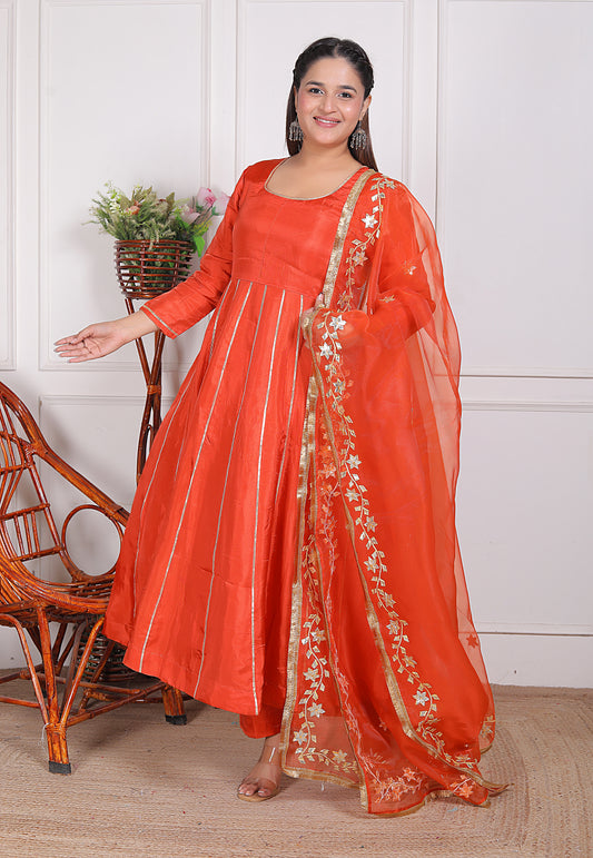 Pari Cobalt Gotta Patti Suit Set