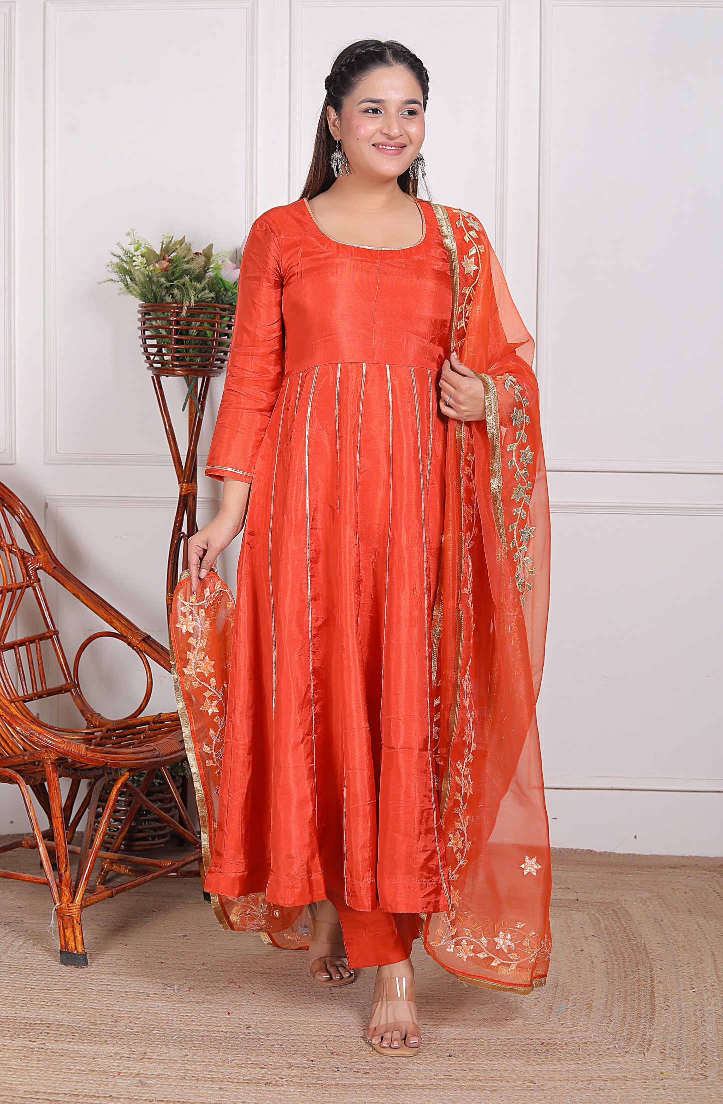 Pari Cobalt Gotta Patti Suit Set