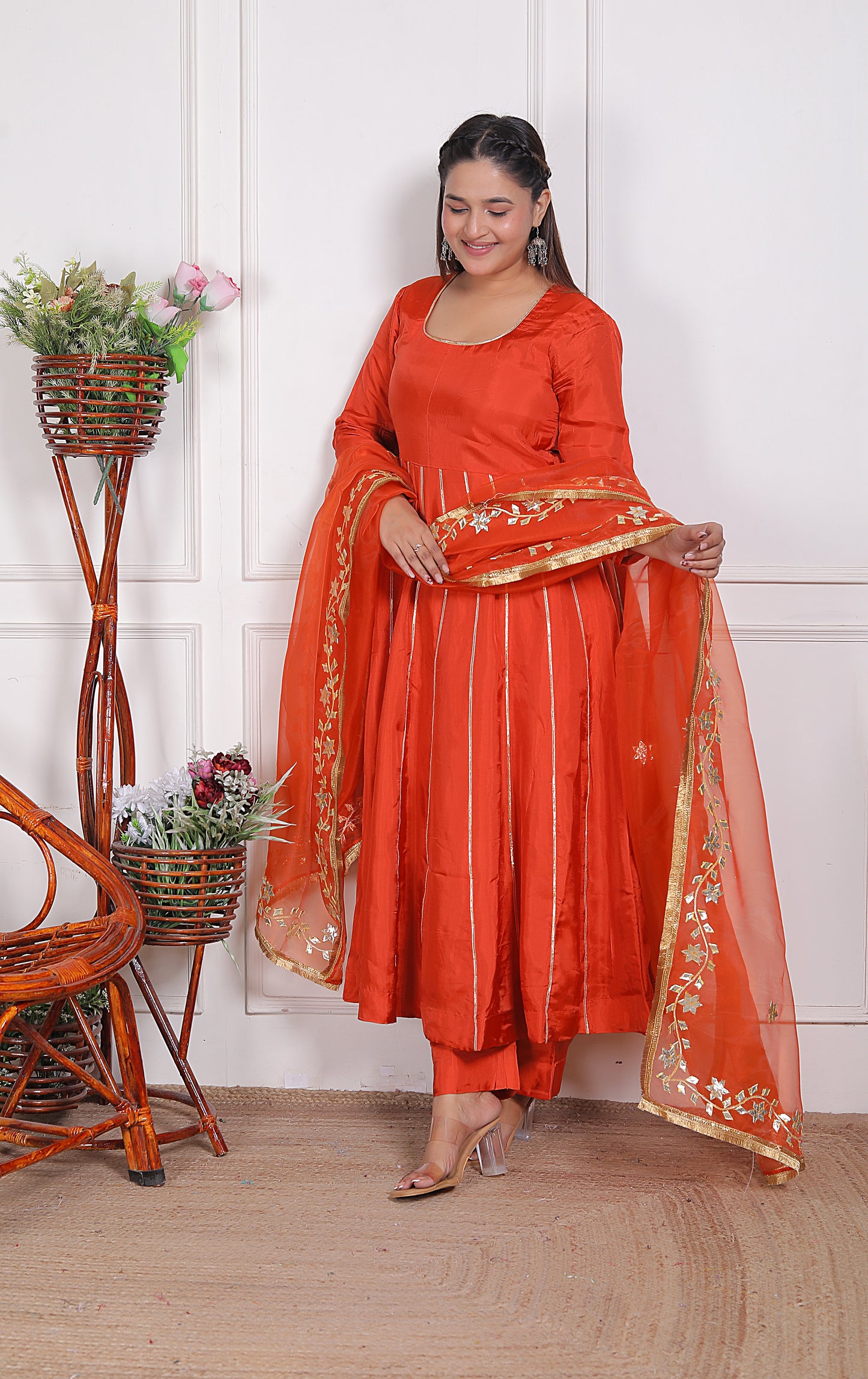 Pari Cobalt Gotta Patti Suit Set