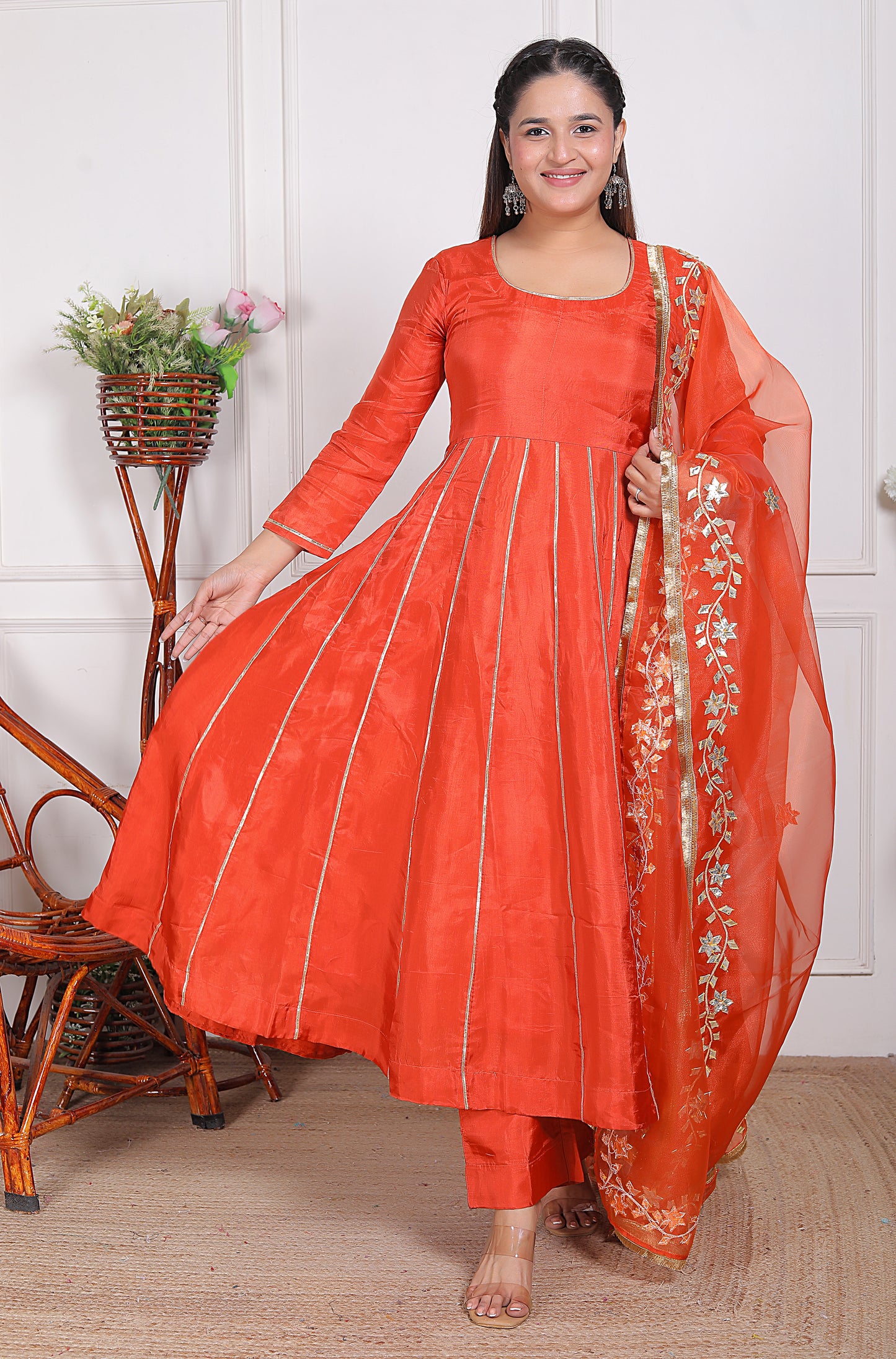 Pari Cobalt Gotta Patti Suit Set