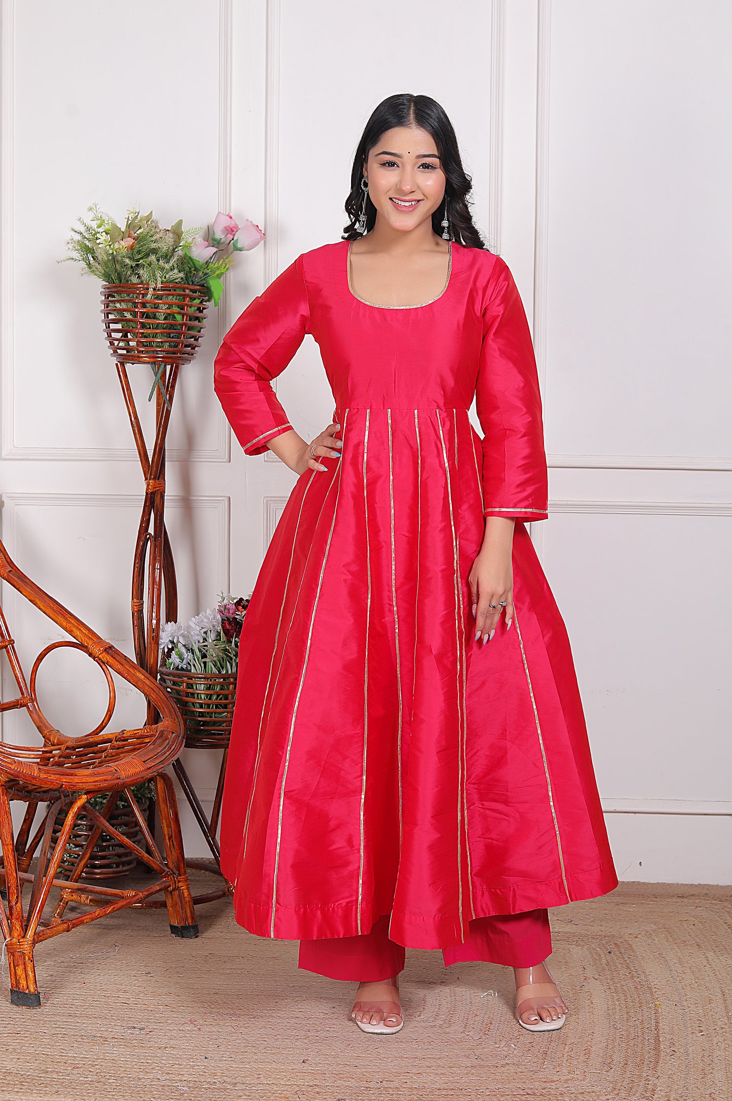 BUTTERCUP SUIT SET WITH ORGANZA DUPATTA