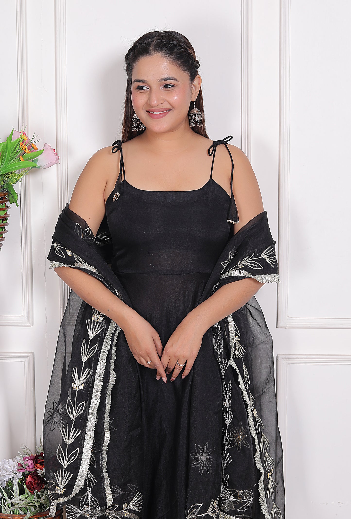 Zari Zikar Kurta Set