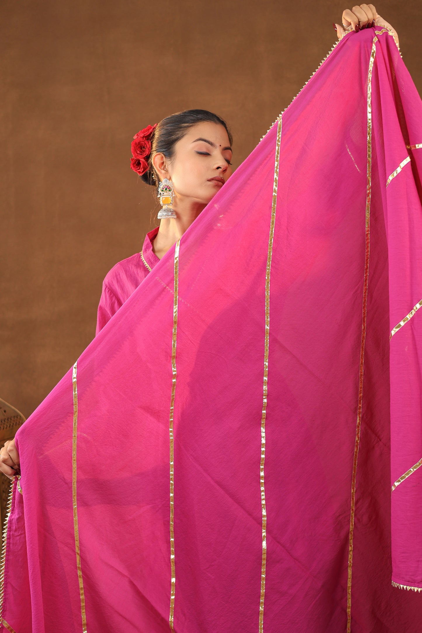 Classic Angrakha with Statement Dupatta