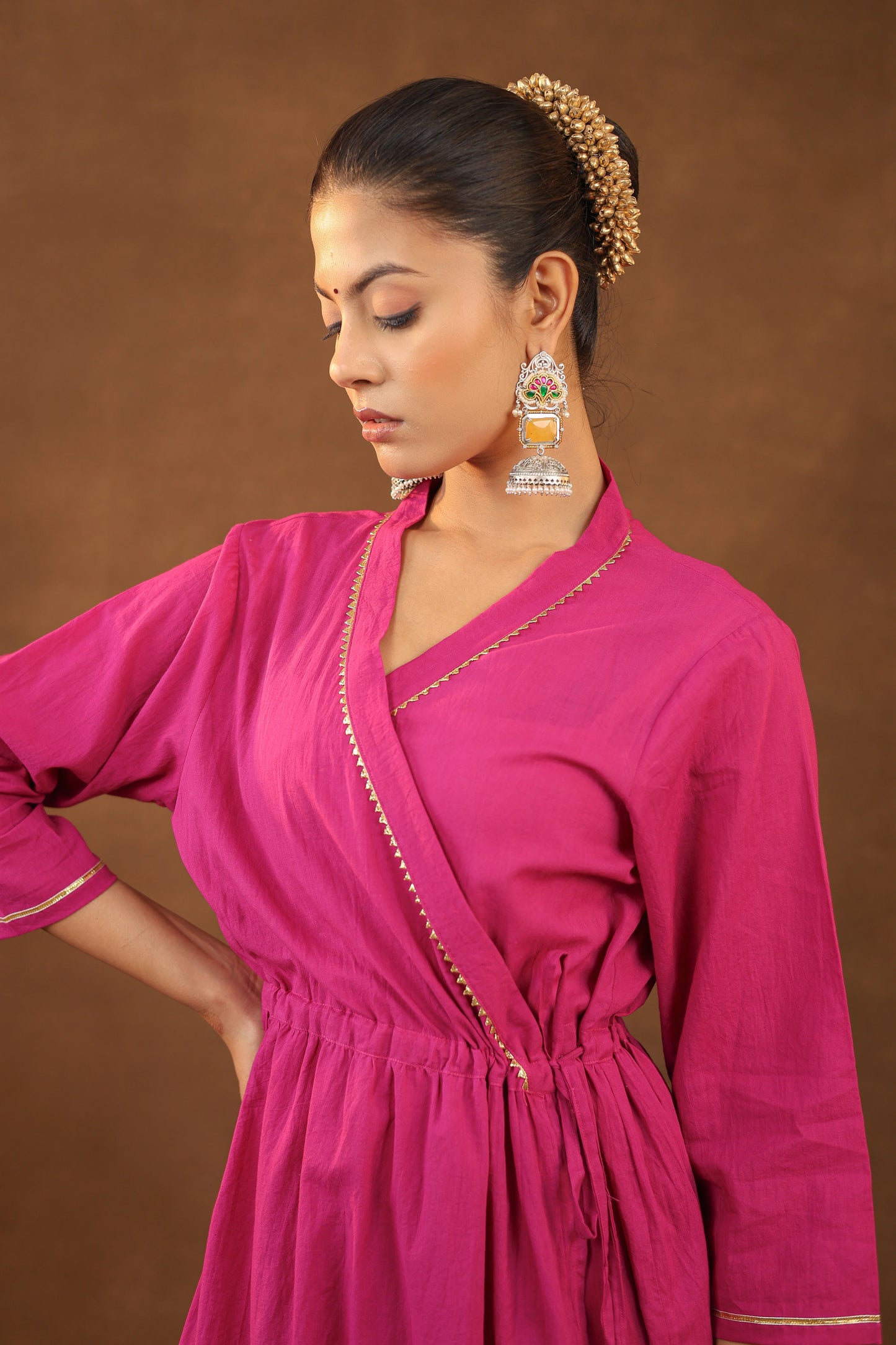 Classic Angrakha with Statement Dupatta