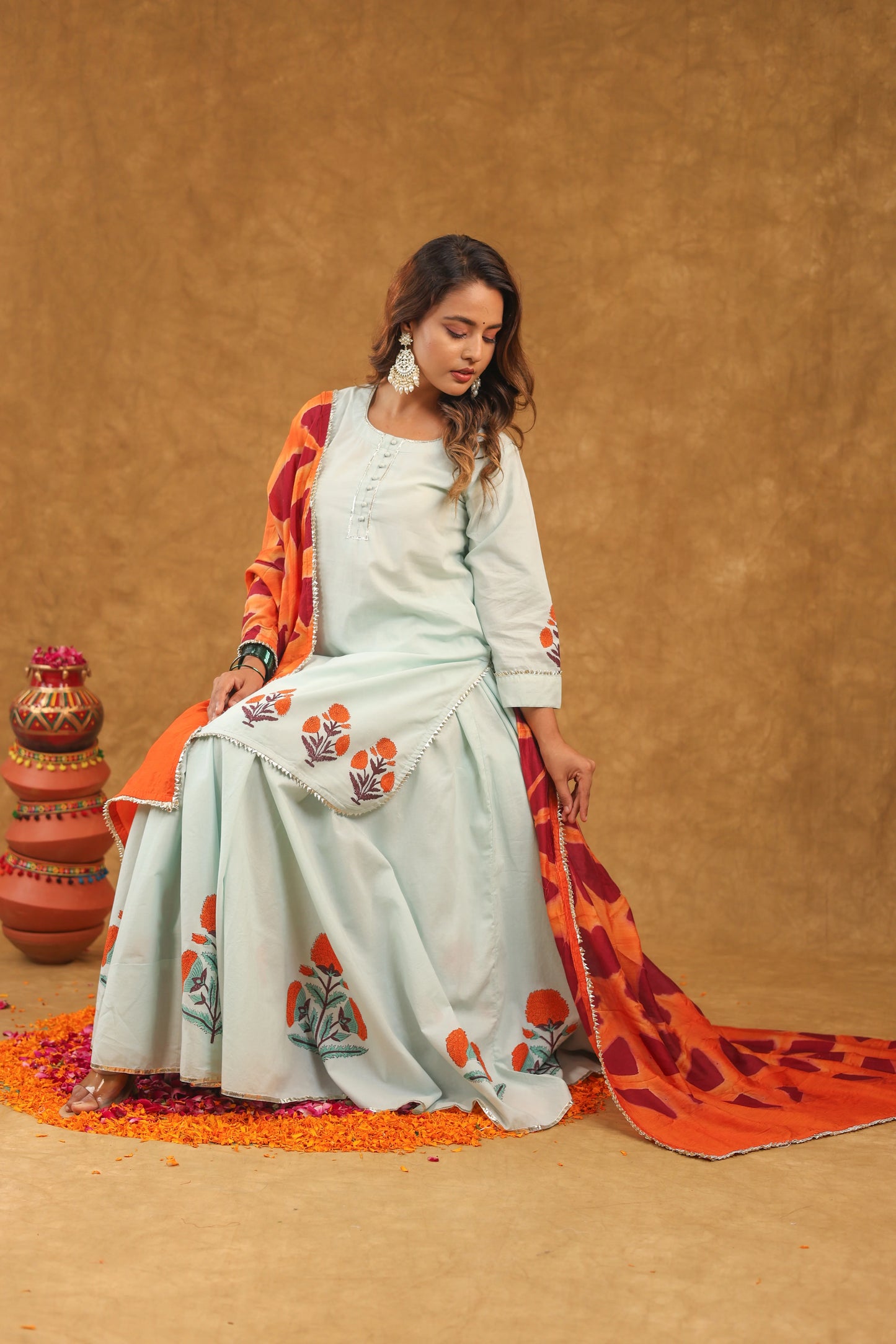 Madhavi Skirt Set