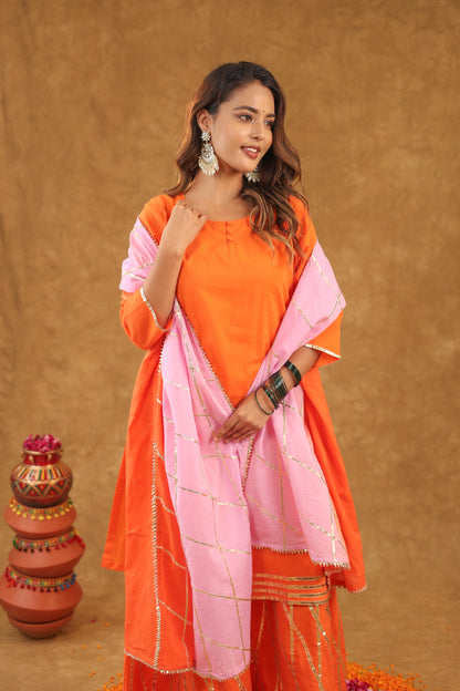 Kesar Phool Sharara Set
