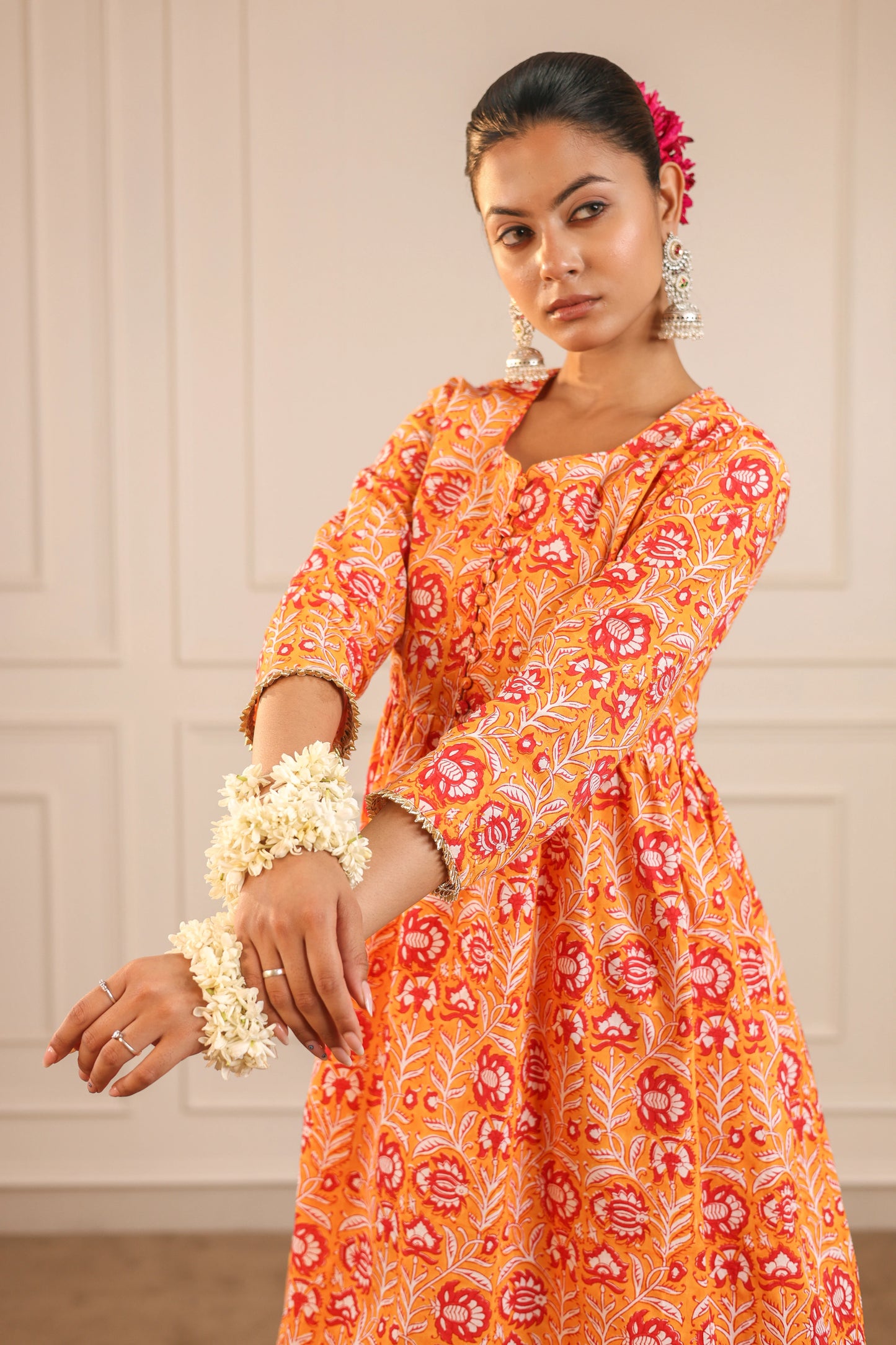 Dual Drama Sharara Set