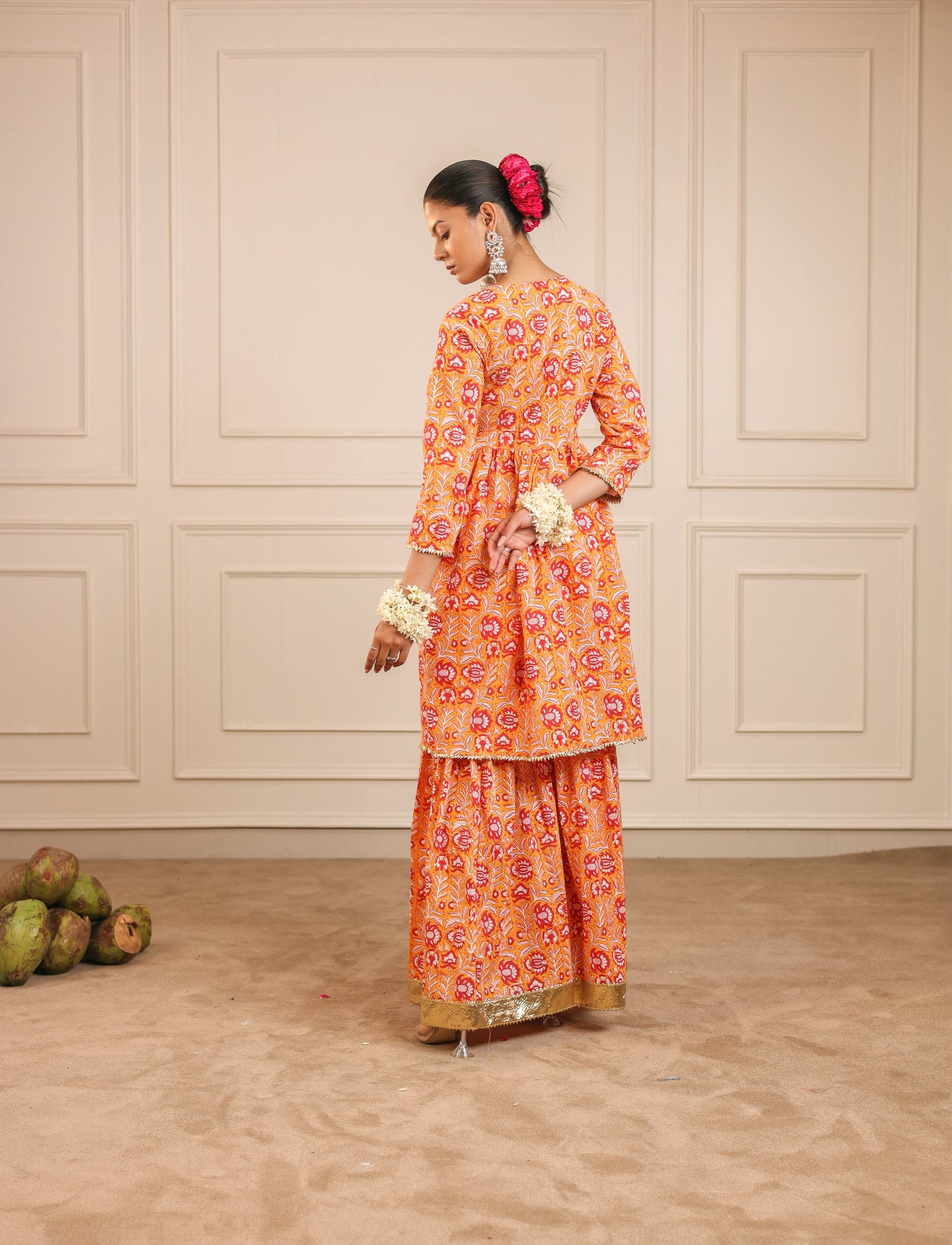 Dual Drama Sharara Set