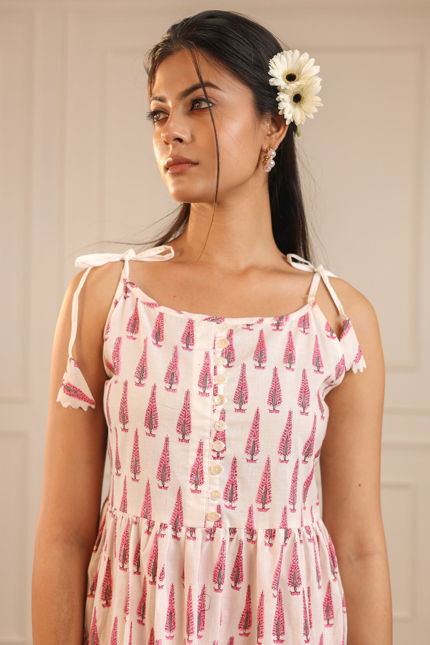 Pink Pop Strap kurta set