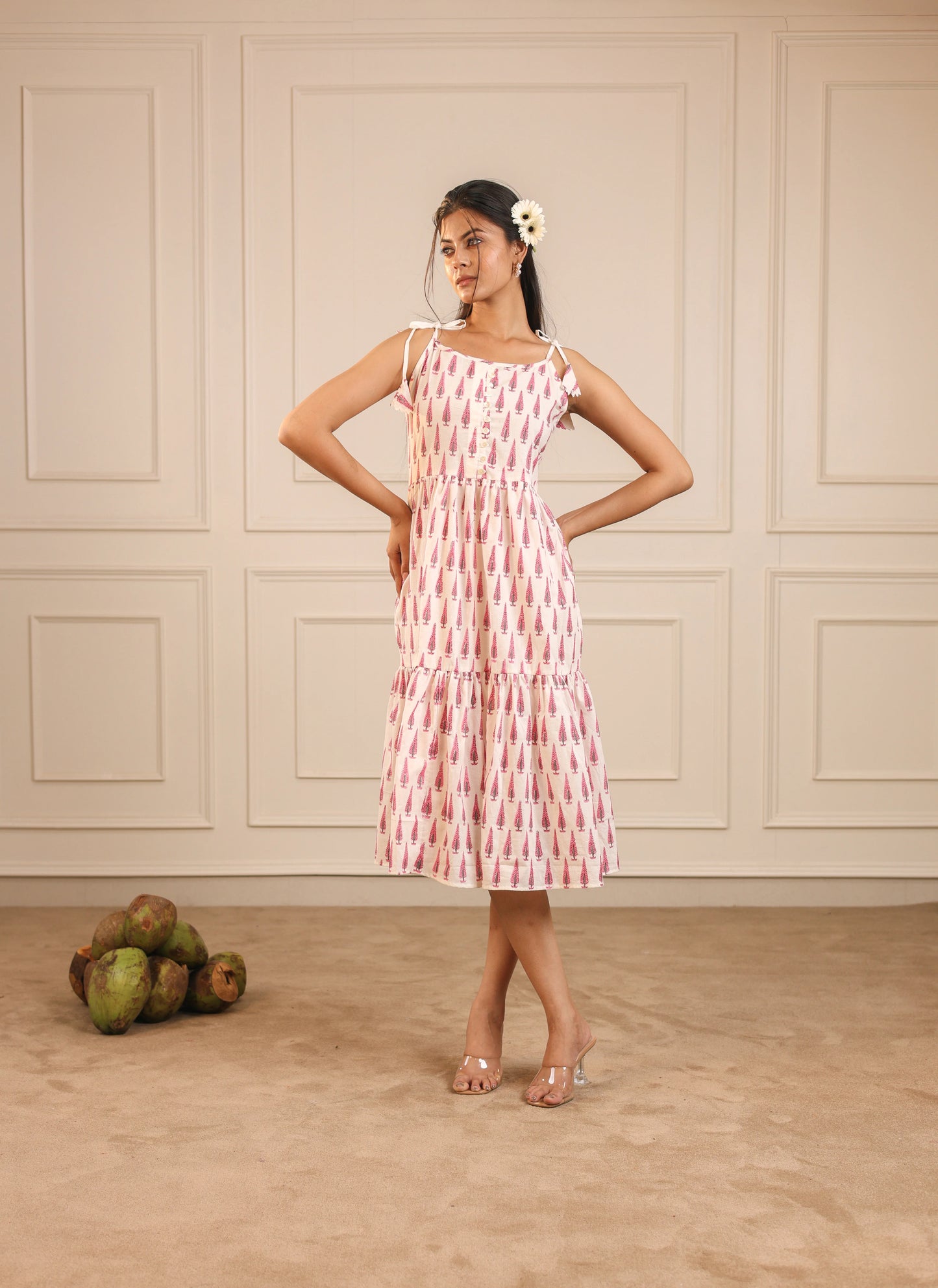 Pink Pop Strap kurta set