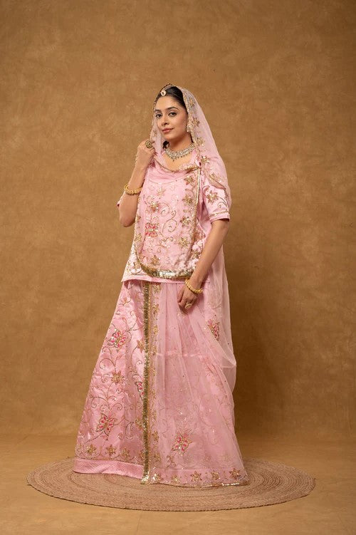 Gulabi Shringar  ( unstiched )