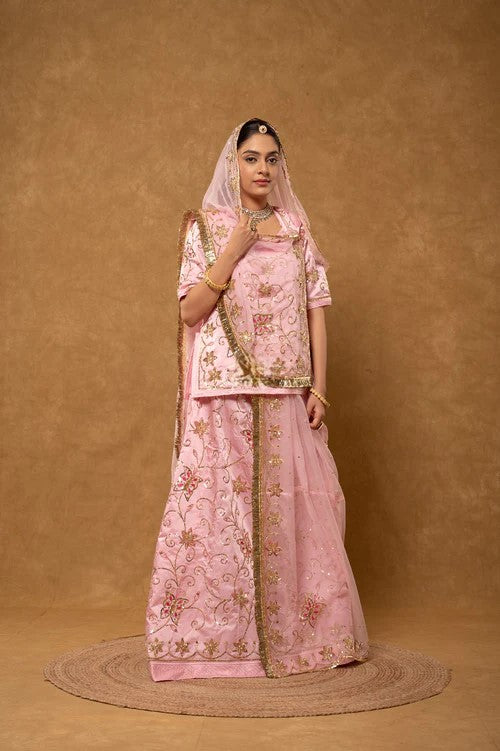 Gulabi Shringar  ( unstiched )