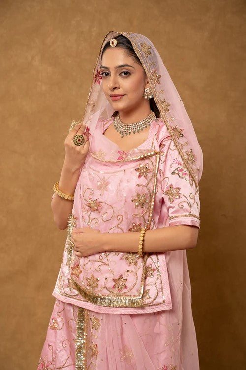 Gulabi Shringar  ( unstiched )