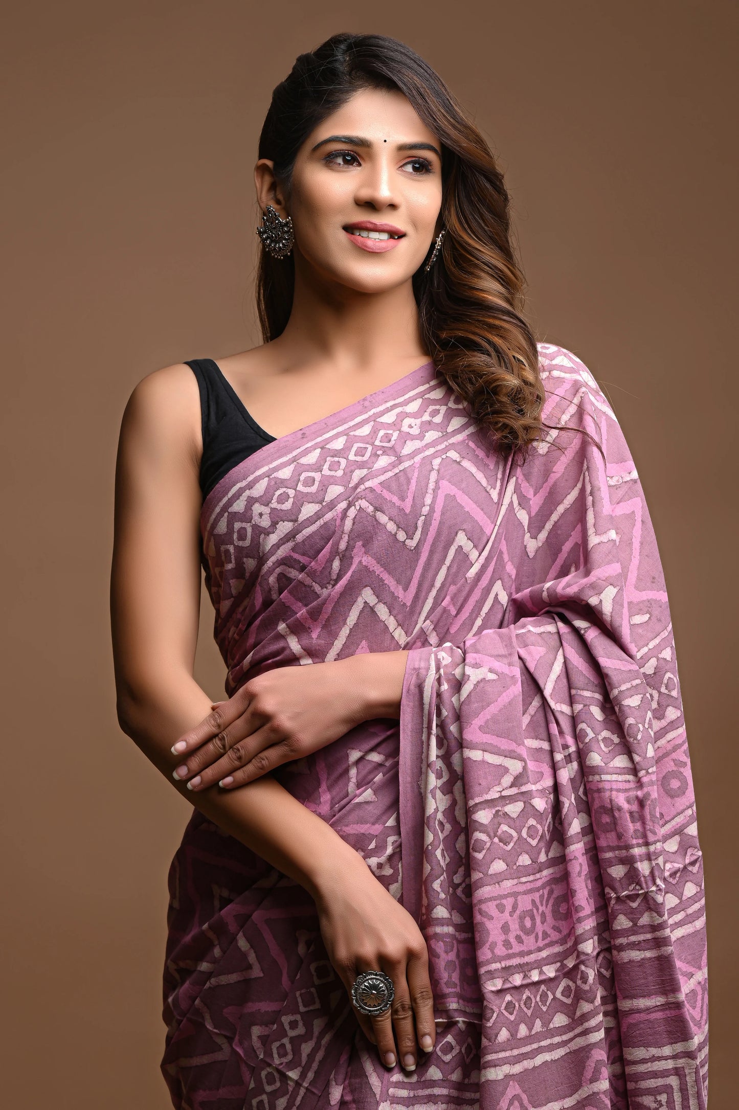 Hand Block Printed Pure Cotton Saree