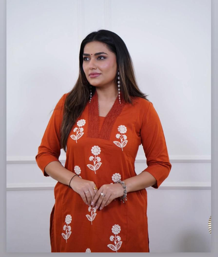 Copper Suit set Pure Cotton