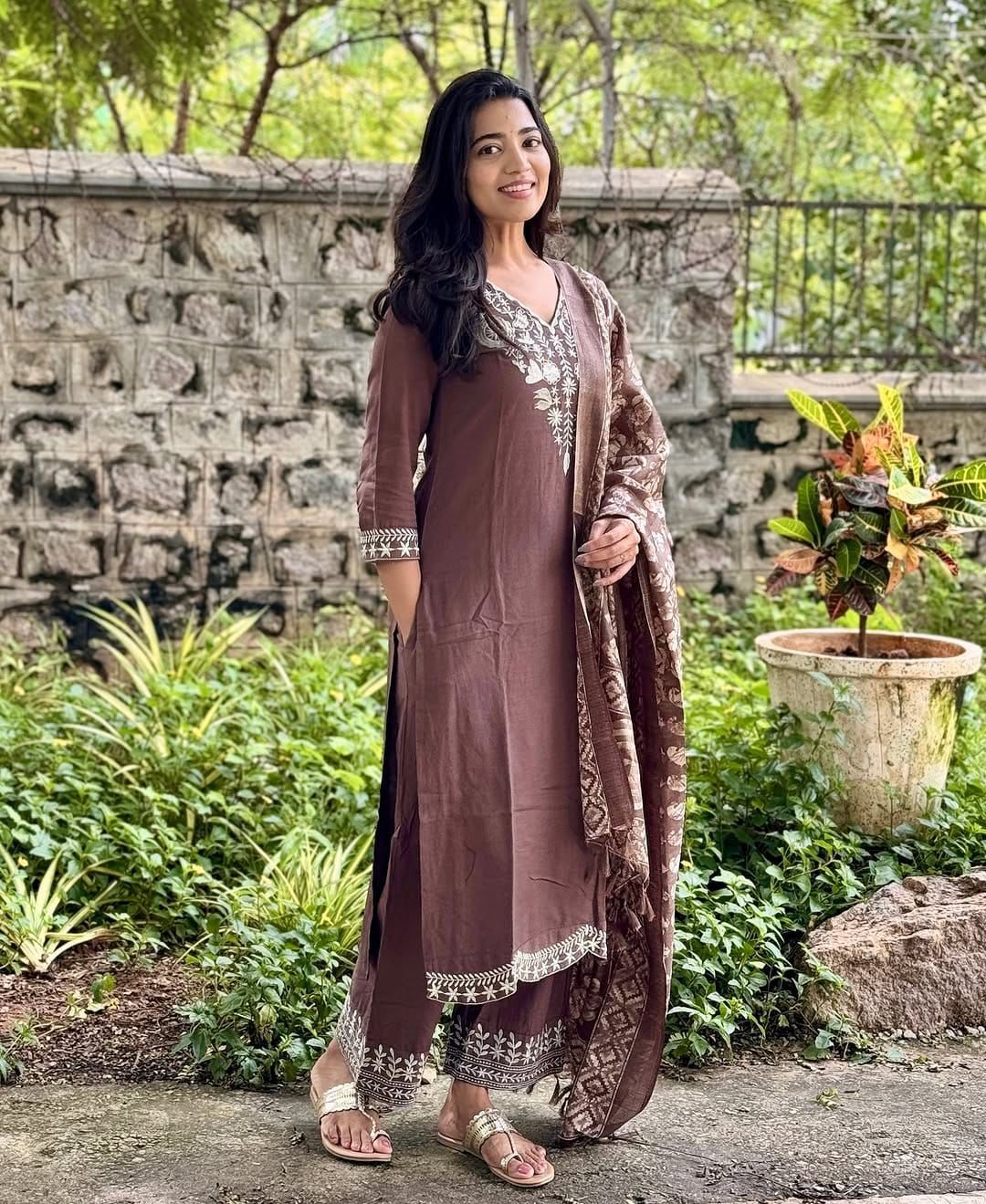 Brown Kurta Set