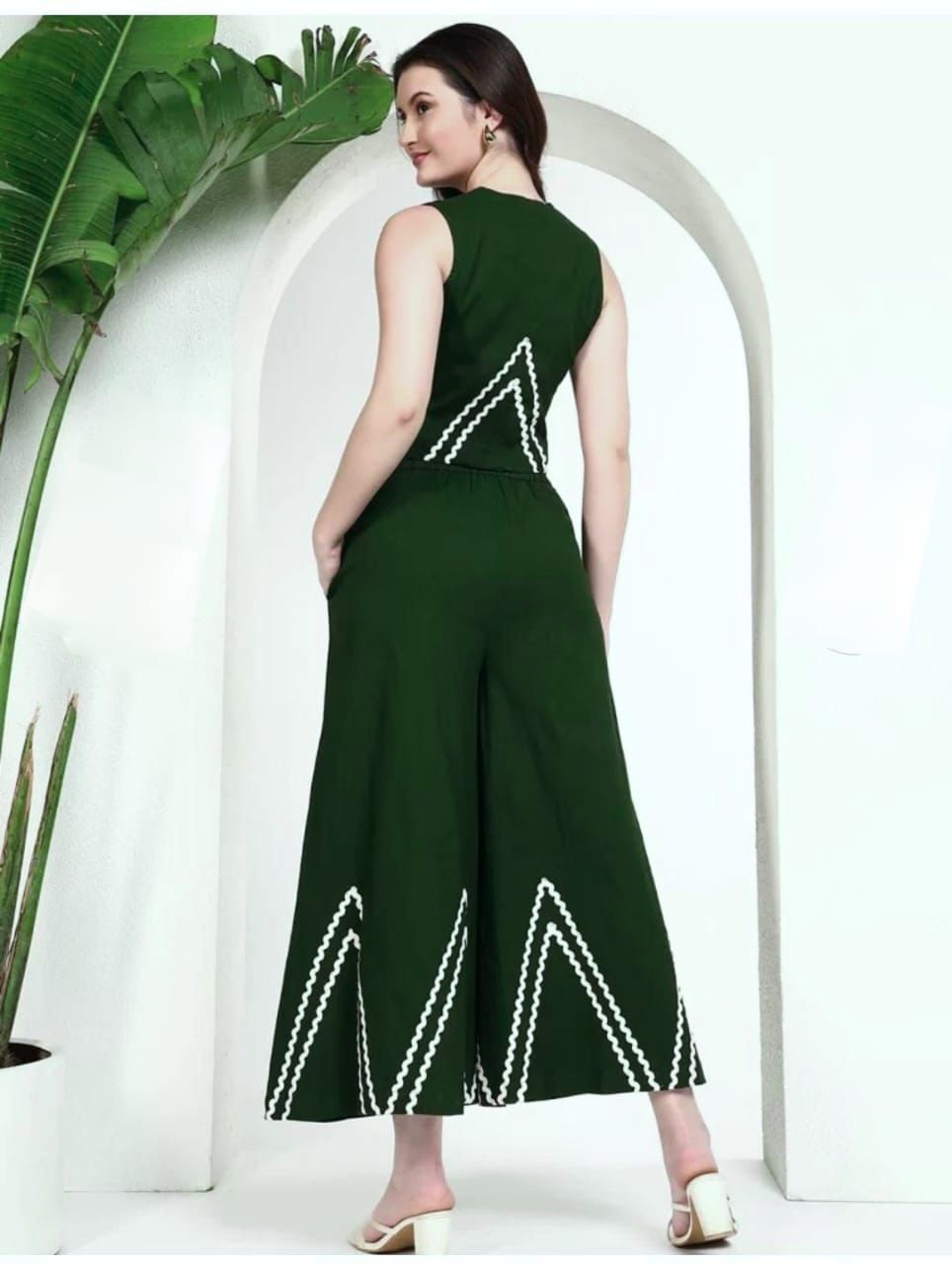 Green Cotton Coord Set