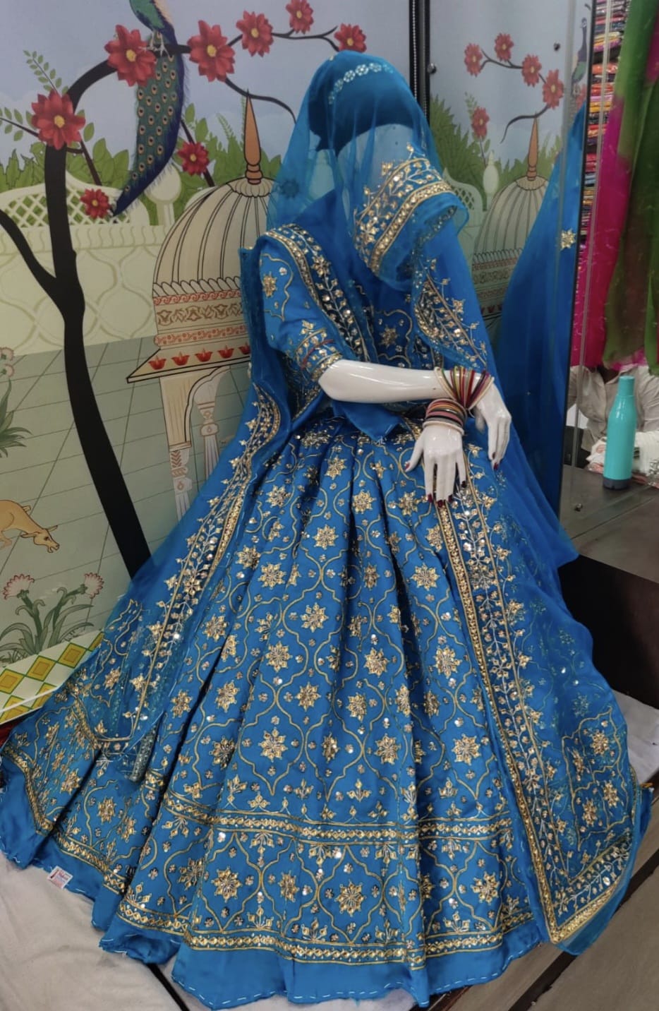 Nakharali Blue Danka poshak