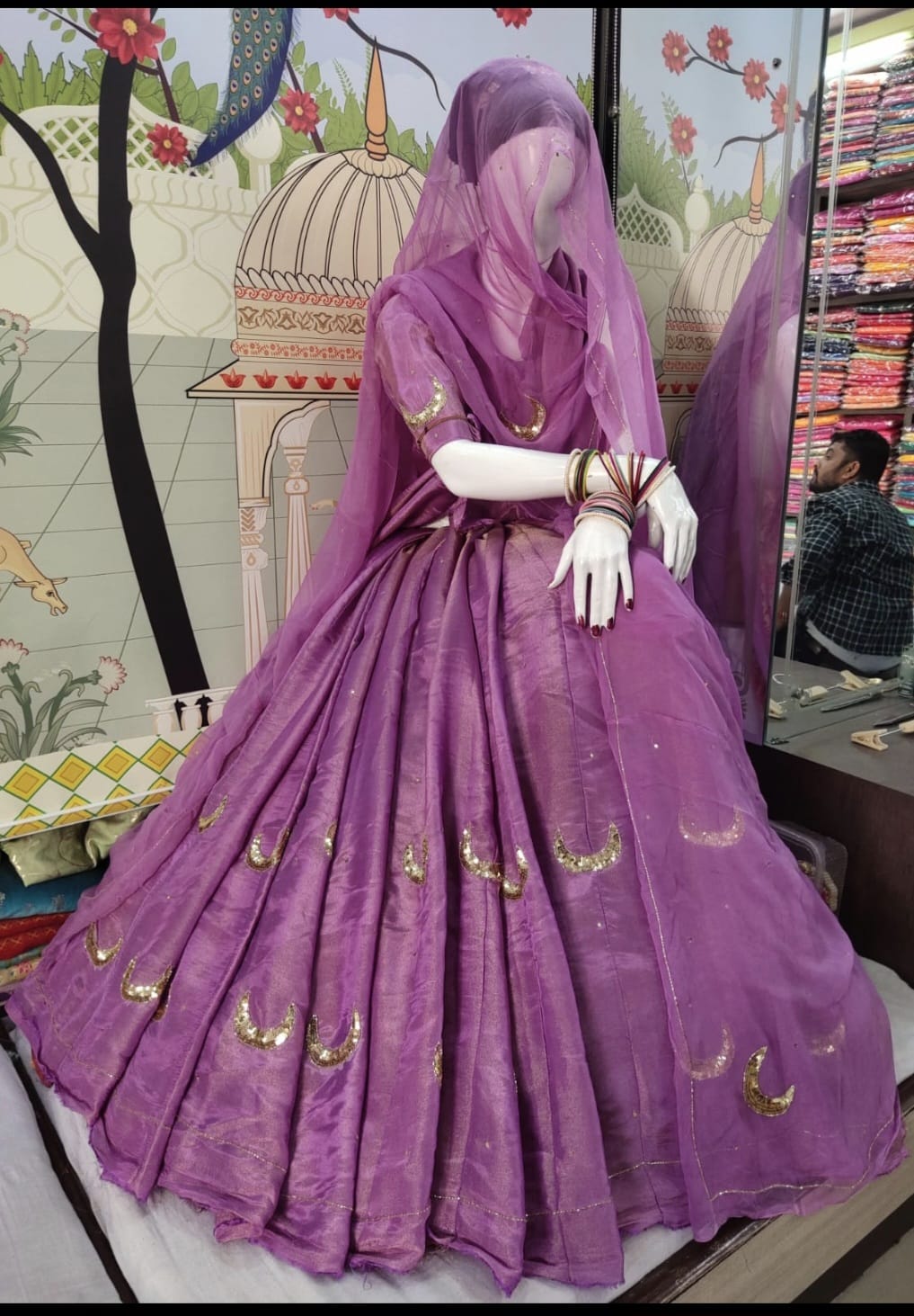 Chand Rupali poshak (unstiched)