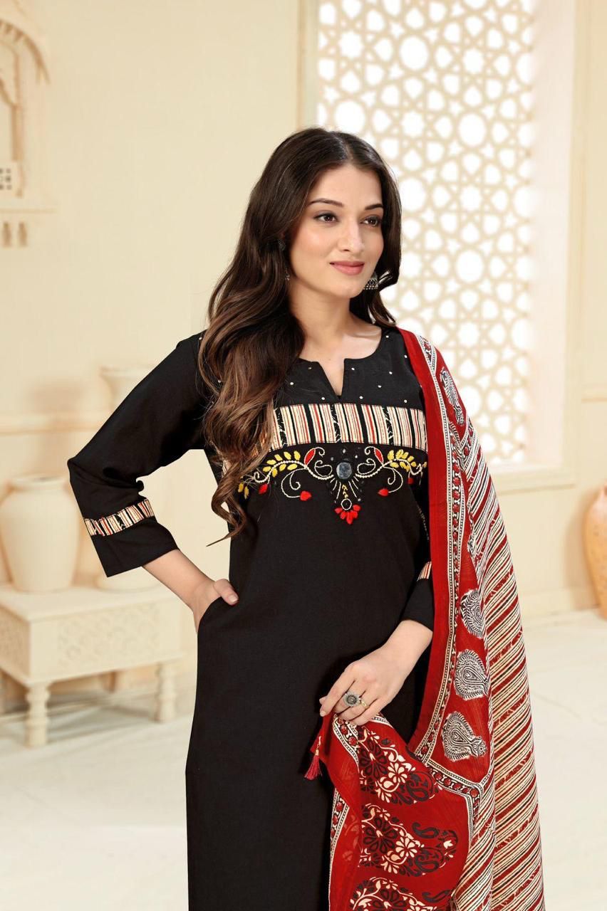 Ethnic Heavy Cotton Suit Set