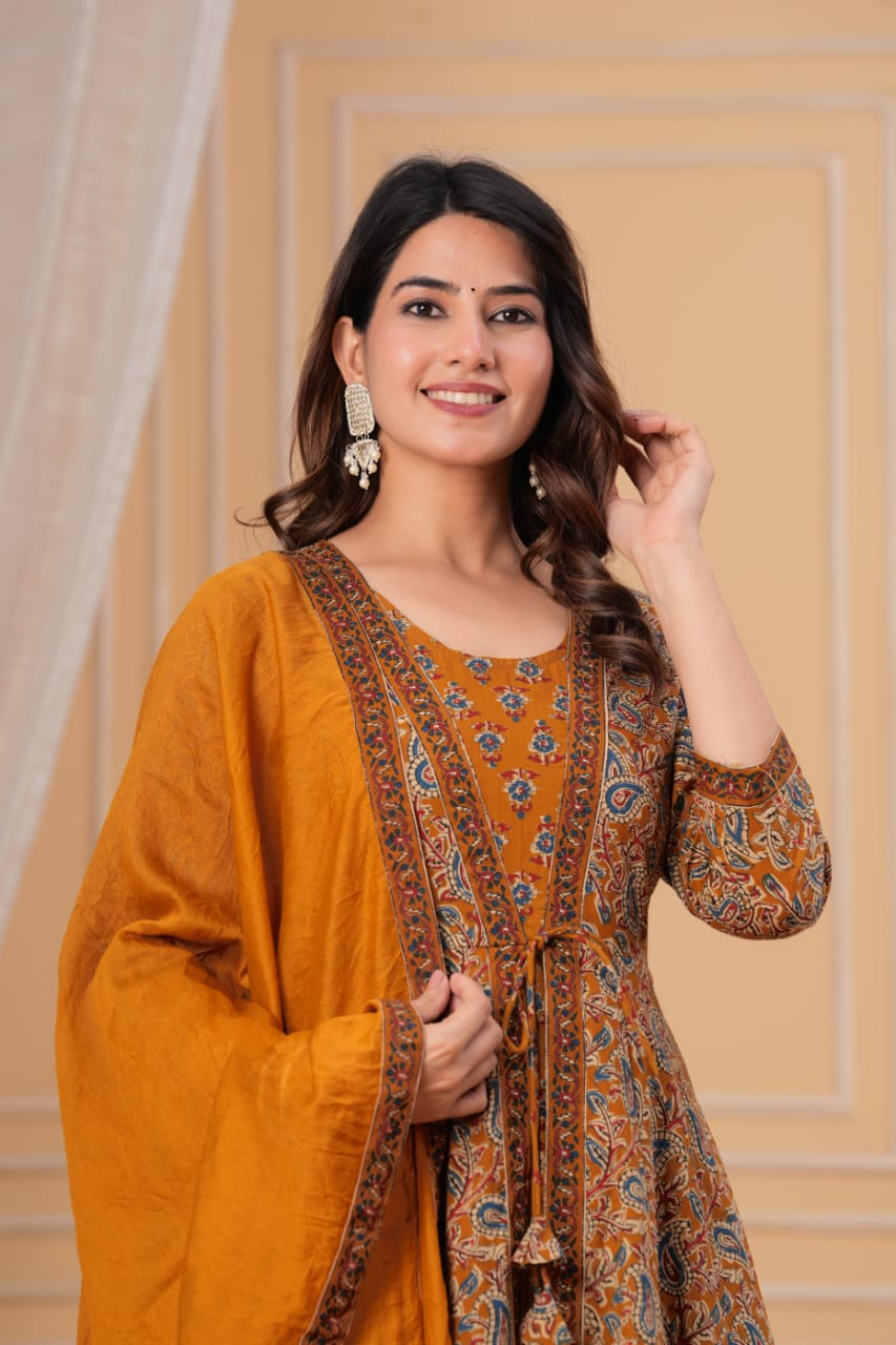AZARAKHA PRINT ANARKALI SET