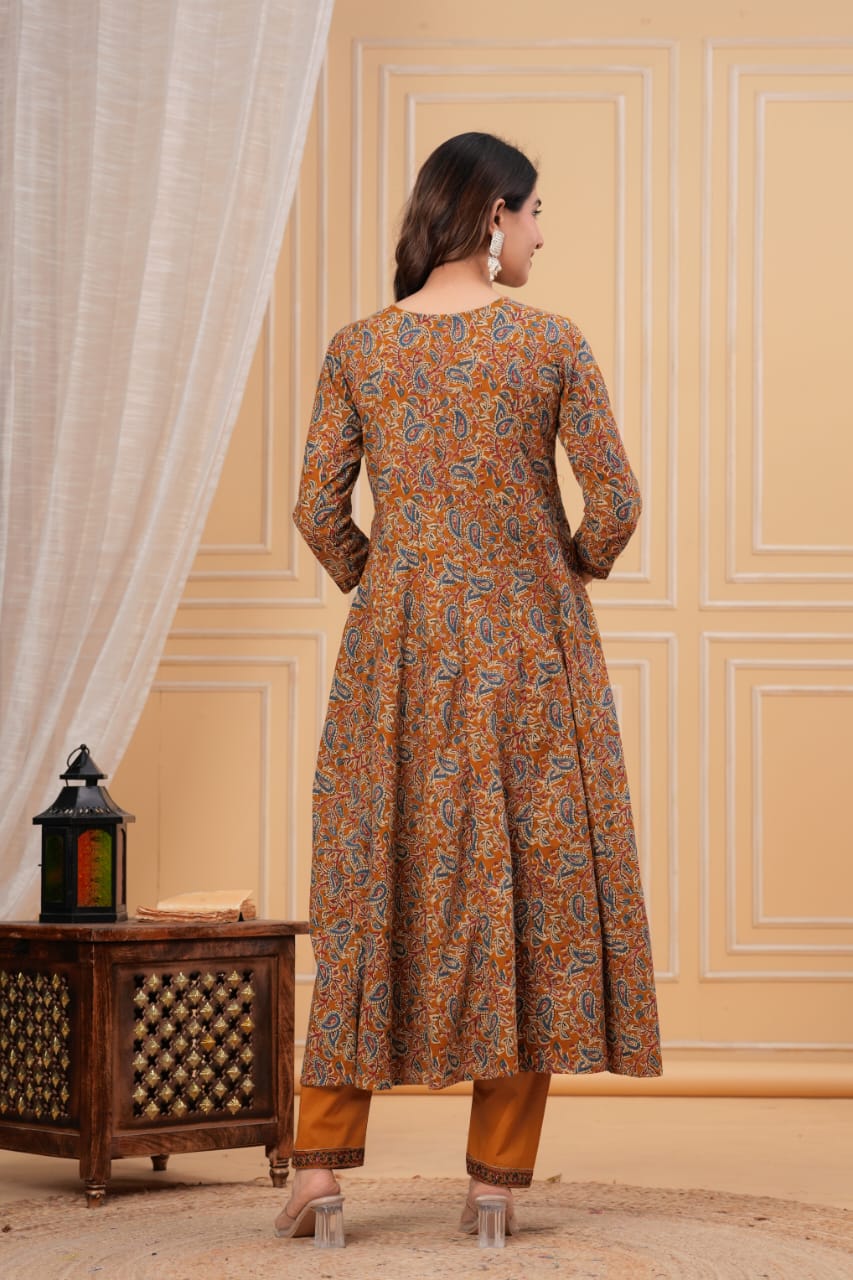 AZARAKHA PRINT ANARKALI SET