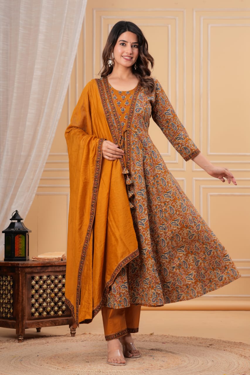 AZARAKHA PRINT ANARKALI SET