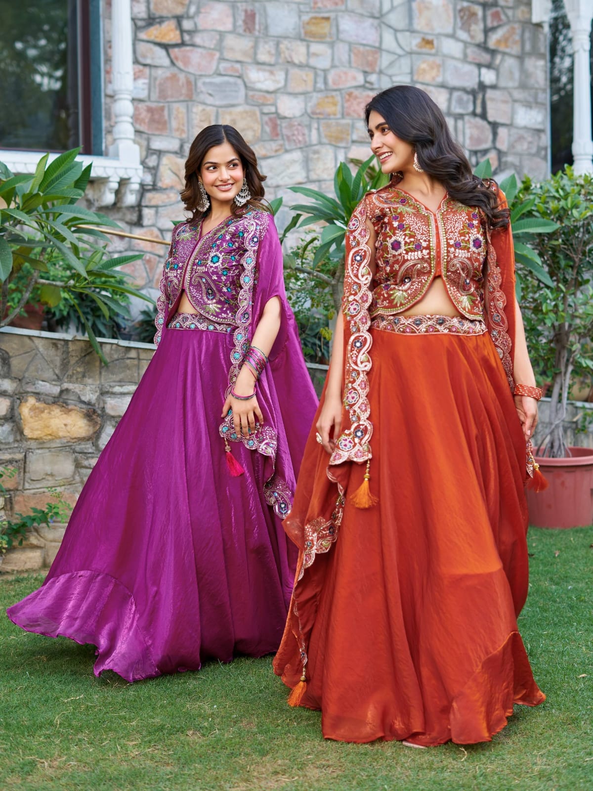 Mahira Purple Lehenga With Blouse And Dupatta