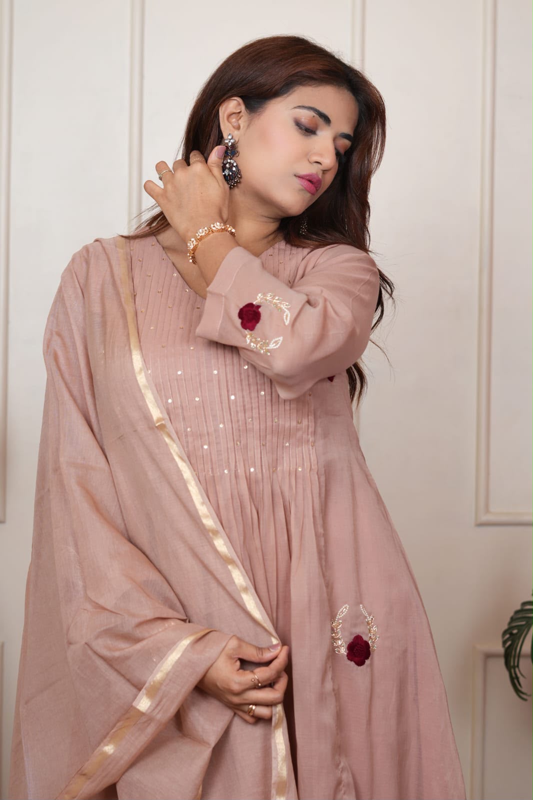 Noor-e-Rose Blush Pink Kurta Set