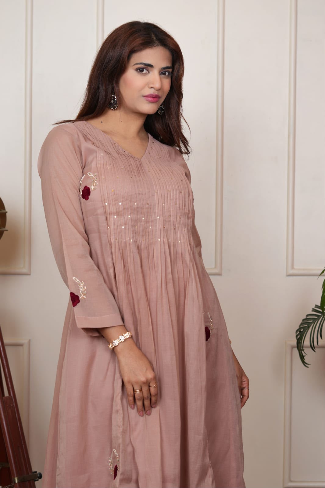 Noor-e-Rose Blush Pink Kurta Set