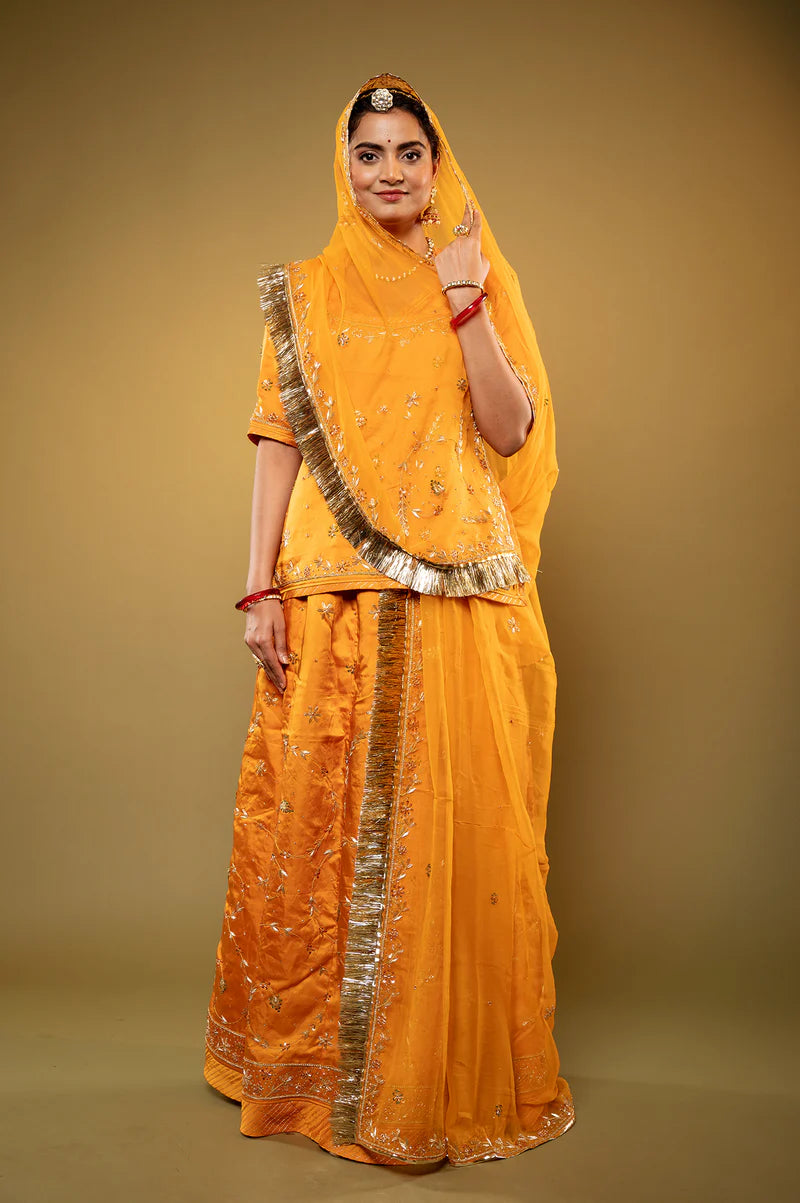 Chand Tari Powder Blue Poshak (unstiched)